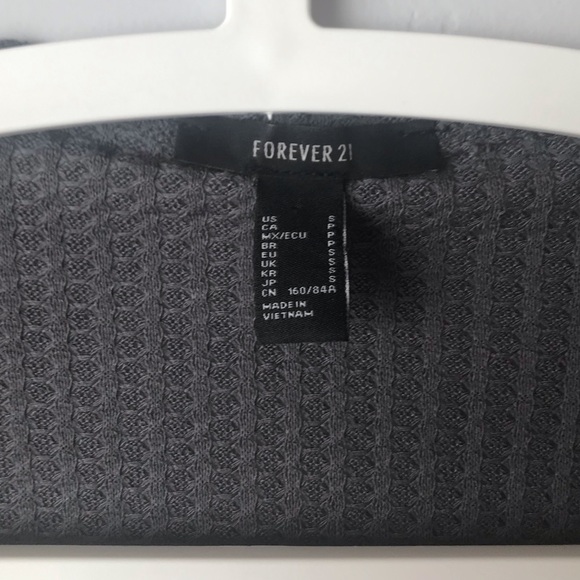 NWOT Forever 21 Gray Cardigan - Picture 4 of 8